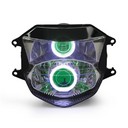 072 Headlight Honda Cbr1100Xx 1999-2007 Hid Angel Eyes Green Demon Eyes